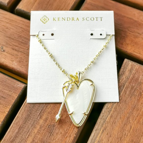 Kendra Scott Jewelry Kendra Scott Ansley Heart Gold Long Necklace